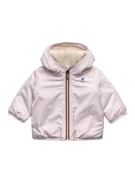 E. Le Vrai Claudine baby jacket with teddy bear interior