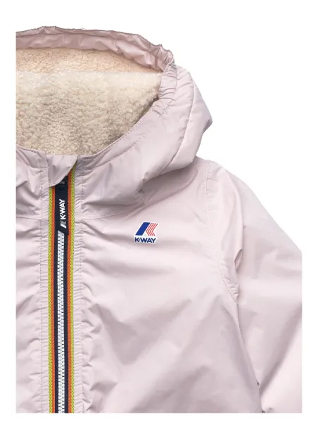 E. Le Vrai Claudine baby jacket with teddy bear interior