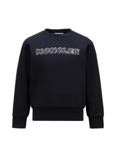 SWEATSHIRT BLUE - MONCLER KIDS