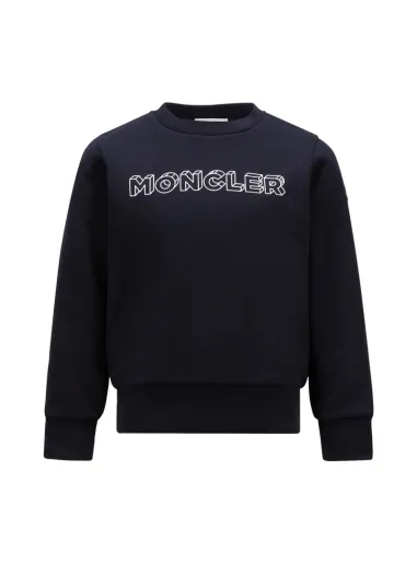 SWEATSHIRT BLUE - MONCLER KIDS