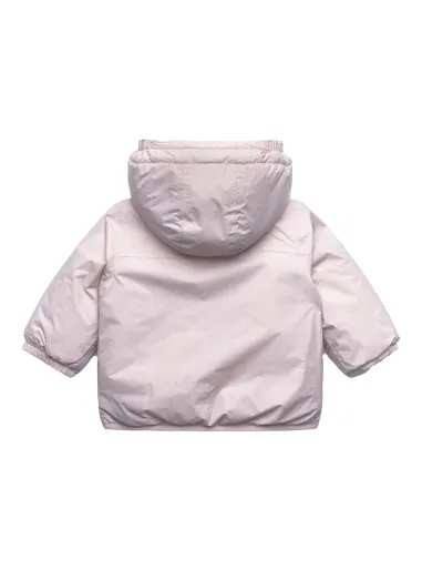 E. Le Vrai Claudine baby jacket with teddy bear interior