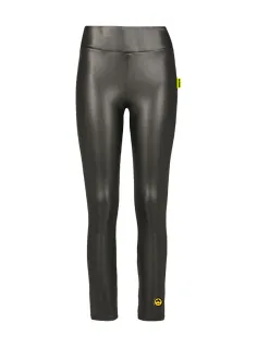 Faux leather trousers