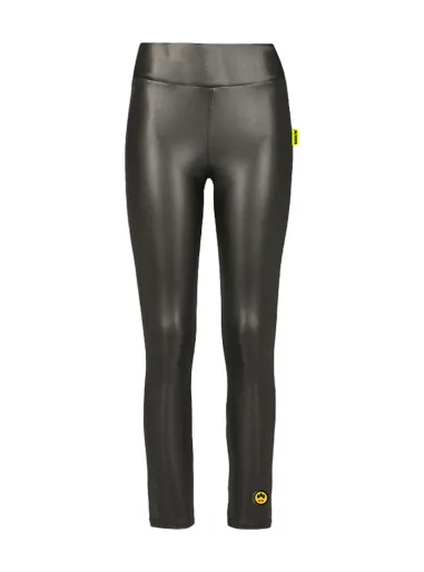 Faux leather trousers