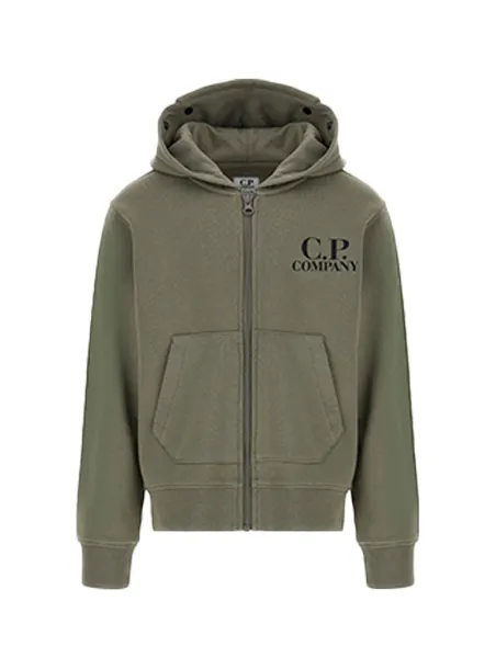 Cardigan felpa con cappuccio