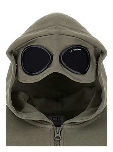 Hooded sweatshirt cardigan