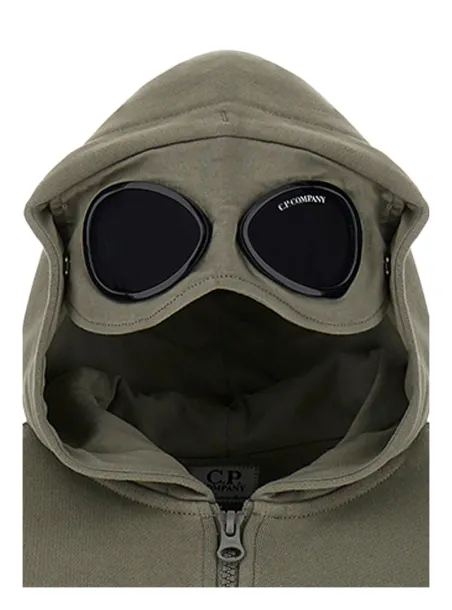 Hooded sweatshirt cardigan