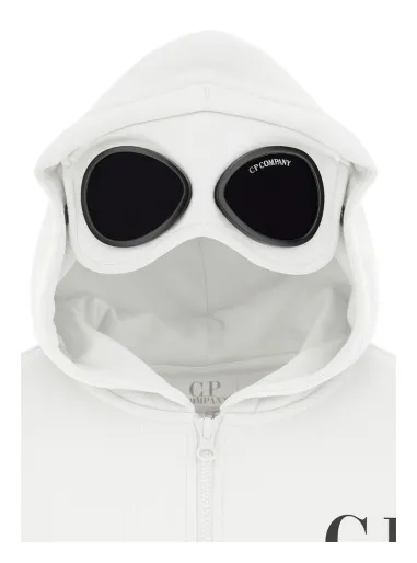 Hooded sweatshirt cardigan