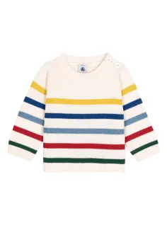 Maglione a righe multicolori