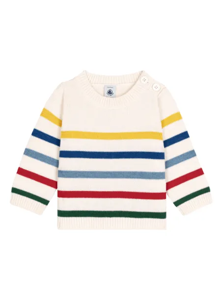 Maglione a righe multicolori