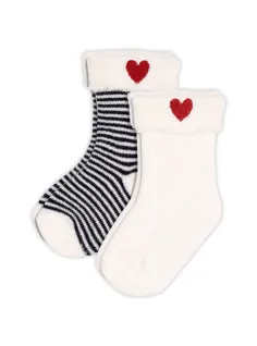 Set of embroidered cotton socks
