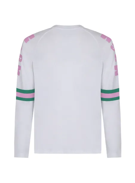 LONG SLEEVE T-SHIRT WHITE - MSGM KIDS