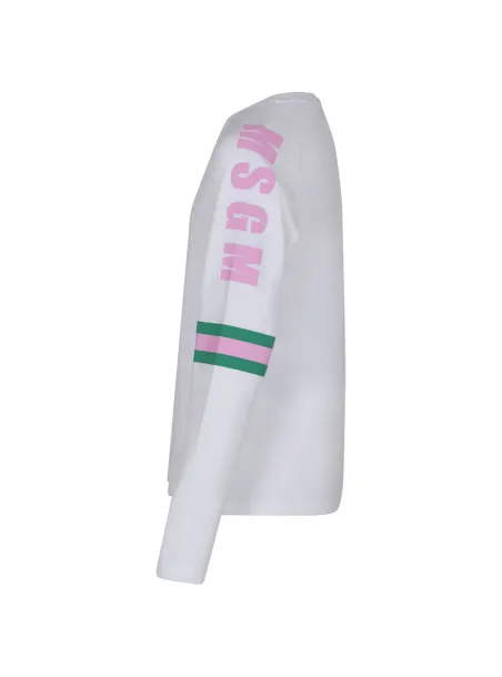 T-SHIRT MANICA LUNGA BIANCO