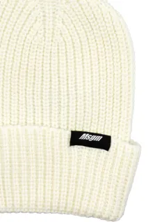 RIBBED WOOL HOOD CREAM - MSGM KIDS 2