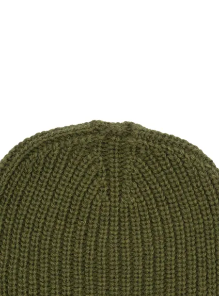 RIBBED WOOL HAT GREEN - MSGM KIDS