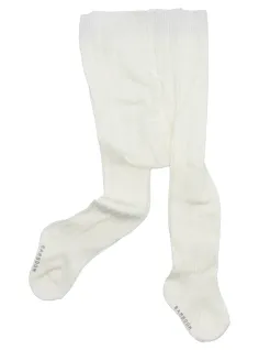 RIBBED TIGHTS  CREAM - BAMBOOM