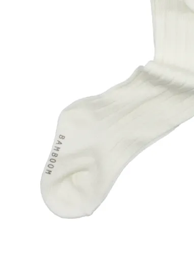 RIBBED TIGHTS  CREAM - BAMBOOM