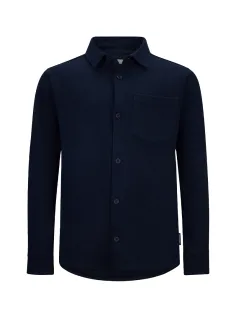 CAMICIA NIDO D'APE GINO BLU 2