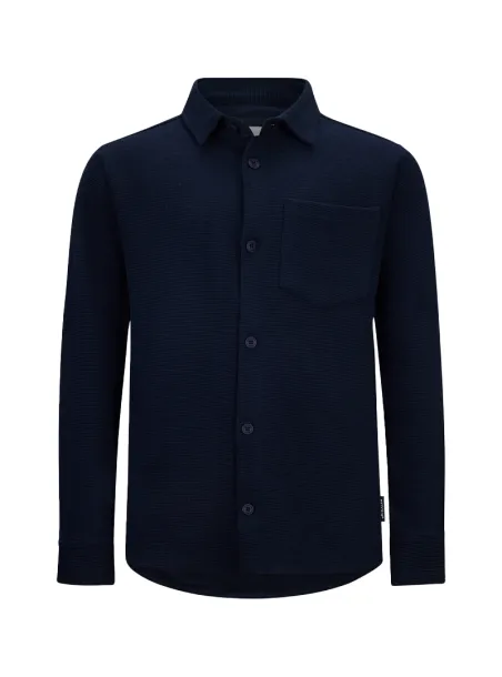 CAMICIA NIDO D'APE GINO BLU