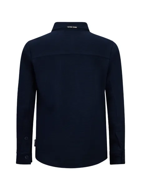 CAMICIA NIDO D'APE GINO BLU