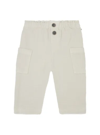 PANTALONE DOPPIATO POL ECRU