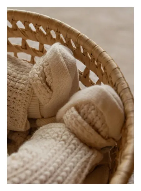 Knitted booties