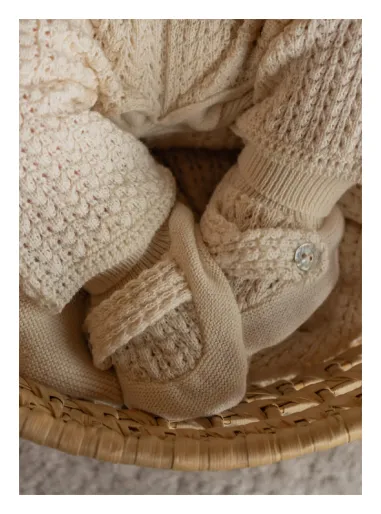 Knitted booties
