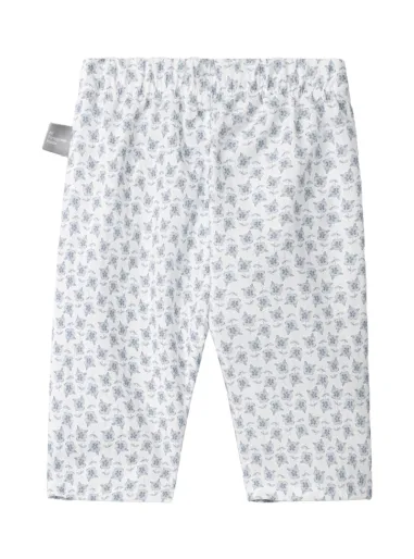 Floral cotton trousers