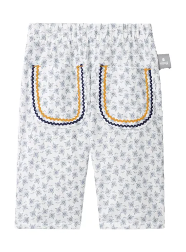 Pantalone floreale cotone