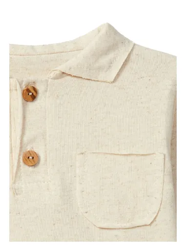Long-sleeved polo shirt