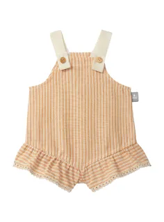 Striped overalls