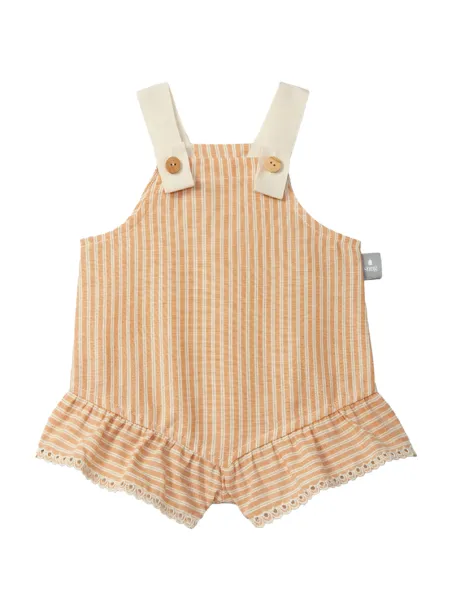 Striped overalls