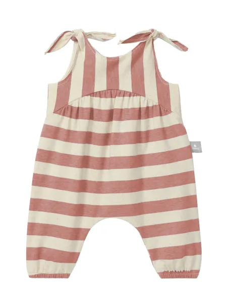 Striped overalls